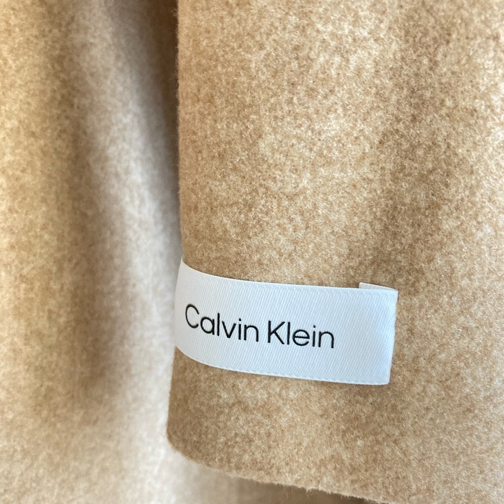 Calvin Klein Coat Camel coat Single Breasted Calvin Klein coat women’s size M - Picture 13 of 16